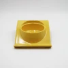 New melamine dog bowl, square and colorful pet food bowl, cat bowl, pet supplies details Picture